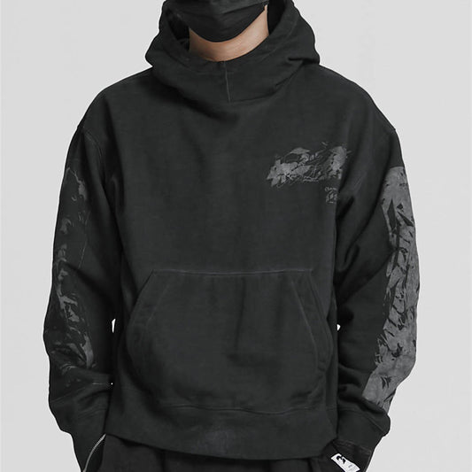 Sudadera con Capucha Estampado Hombro para Hombre