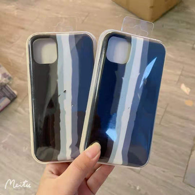 Funda iPhone 11 Pro/X/XS Max Efecto Degradado Arcoíris - Diseño de Pareja - Image 9