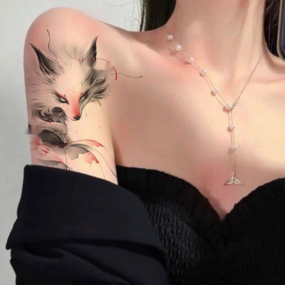 Tatuaje Temporal Zorro de Larga Duración - Cobertor de Cicatrices - Image 8