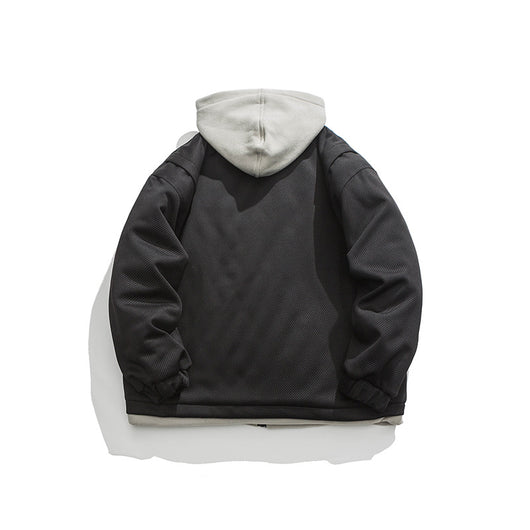 Chamarra Hoodie Retro con Bolsillos 3D y Diseño Desmontable para Hombre - Image 10