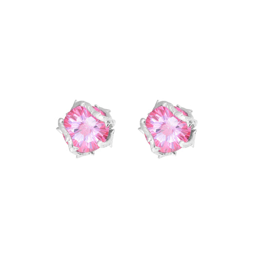 Aretes de Rosa Espinada Plata Pura - Corte Diamante Retro Unisex Antioxidante - Image 21