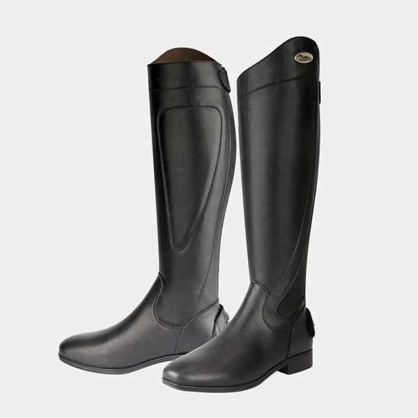 Botas Ecuestres de Cuero Genuino Negro