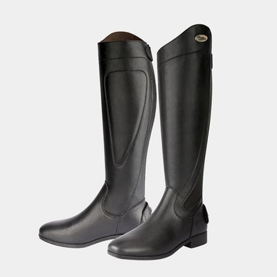 Botas Ecuestres de Cuero Genuino Negro