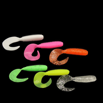 Señuelo Suave de Cola Enrollada en 8 Colores - Carnada Artificial Premium - Image 3