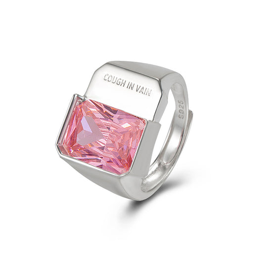 Anillo de Plata 925 con Circón Naranja - Colección Elegancia Coreana - Image 2