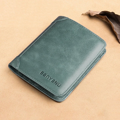 Billetera Vertical Tri-fold de Cuero Mate para Hombre - Image 30