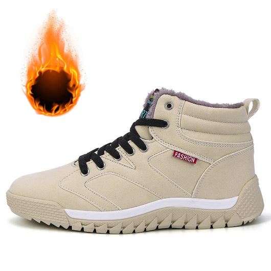 Zapatillas Altas Casuales de Algodón para Hombre Talla Grande - Cálidas y Ligeras - Image 11