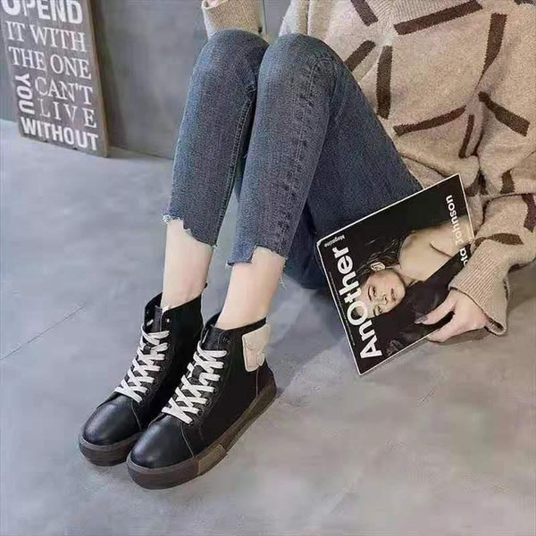 Botas Planas Versátiles con Elástico para Mujer