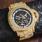 Reloj Mecánico Hombre Diamante Completo Fondo Hueco Luminoso