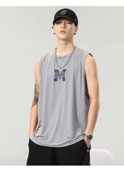 Camiseta Sin Mangas Hombre Estampado Letras - Colección Verano - Image 9