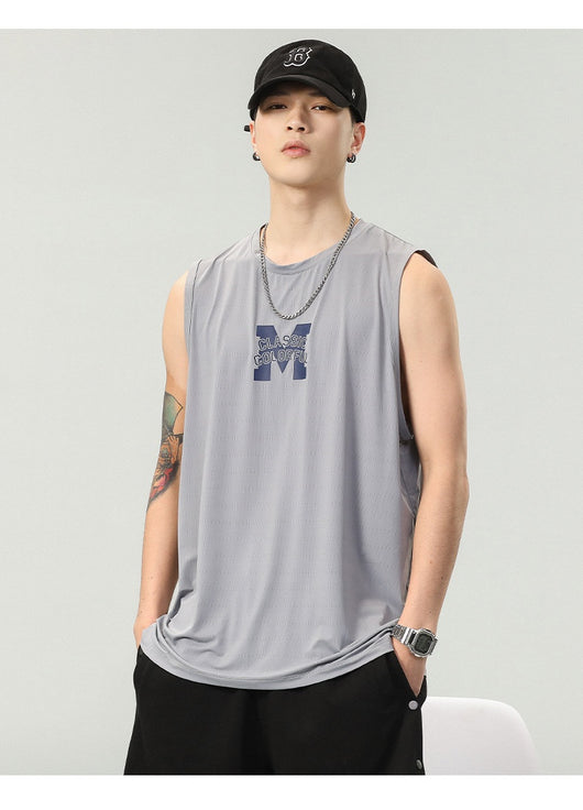 Camiseta Sin Mangas Hombre Estampado Letras - Colección Verano - Image 9