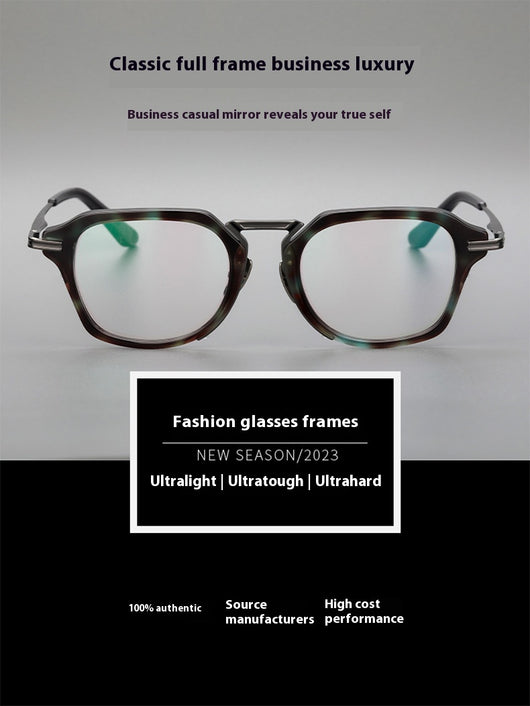Gafas Retro de Titanio Puro con Montura de Lámina Metálica - Image 11