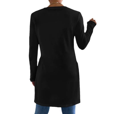 Camiseta Larga de Otoño e Invierno con Aberturas Laterales - Image 5