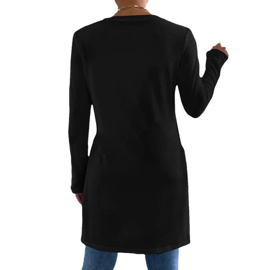 Camiseta Larga de Otoño e Invierno con Aberturas Laterales - Image 5