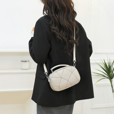Bolso Pequeño Retro de Patchwork Trendy con Tres Capas - Image 3