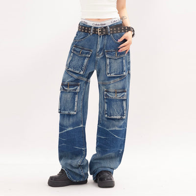 Pantalones Tie-Dye Holgados Unisex - Diseño Street Punk Exclusivo