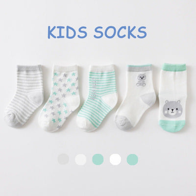 5 Pares de Calcetines Finos para Niños Primavera y Verano - Image 14