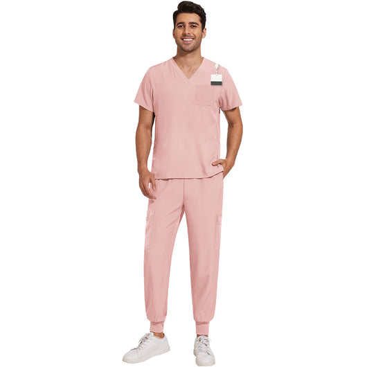 Uniforme de Trabajo Cuello V Ligero y Transpirable para Hombre - Image 4