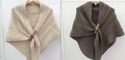Poncho Triangular de Cuero Hueco Estilo Coreano - Abrigo Elegante de Color Liso - Image 10