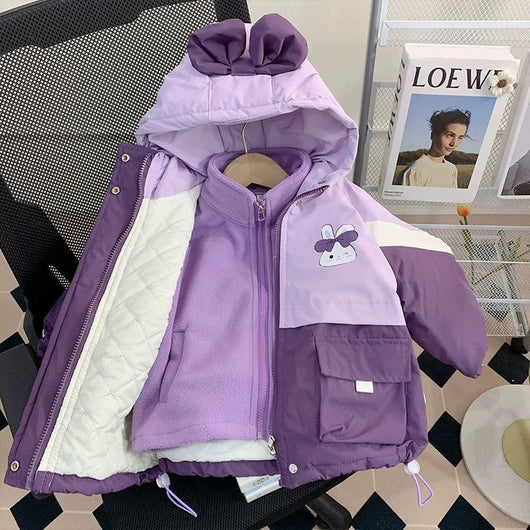 Chaqueta Infantil de Algodón con Cierre Clip - Otoño e Invierno - Image 2