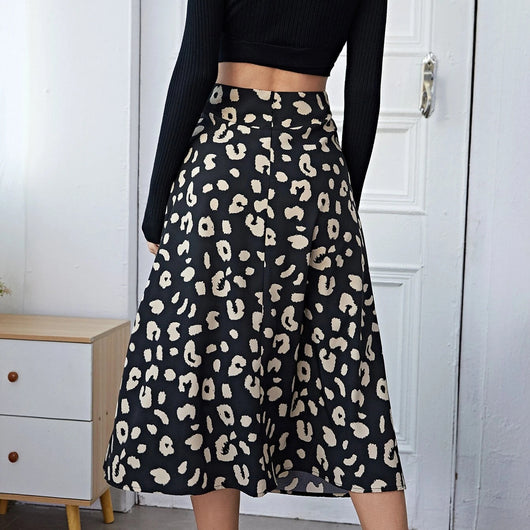 Falda Estampada Cintura Alta Slim - Image 5