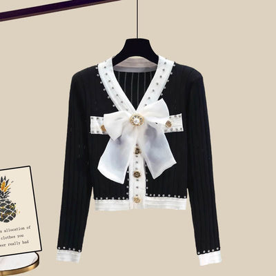 Conjunto Otoñal para Mujer Talla Grande con Detalle de Moño - Image 10