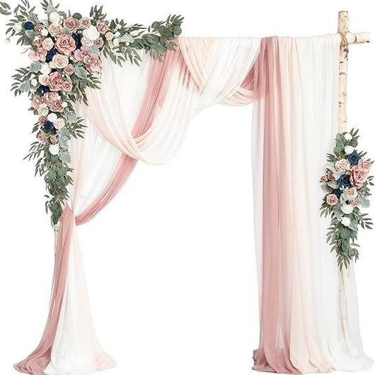 Arco de Bodas con Decoraciones Florales Colgantes - Image 8