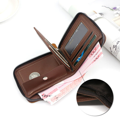 Billetera Corta para Hombre con Cierre y Monedero - Image 10