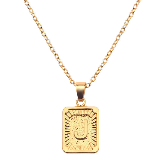 Collar con Dije de Letra del Alfabeto Inglés - Image 73