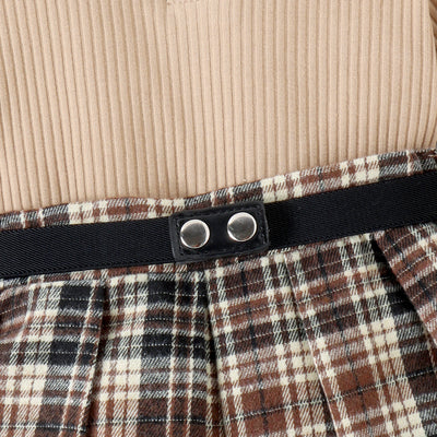 Conjunto Elegante de Otoño e Invierno para Niñas con Falda Plisada de Manga Larga - Image 18