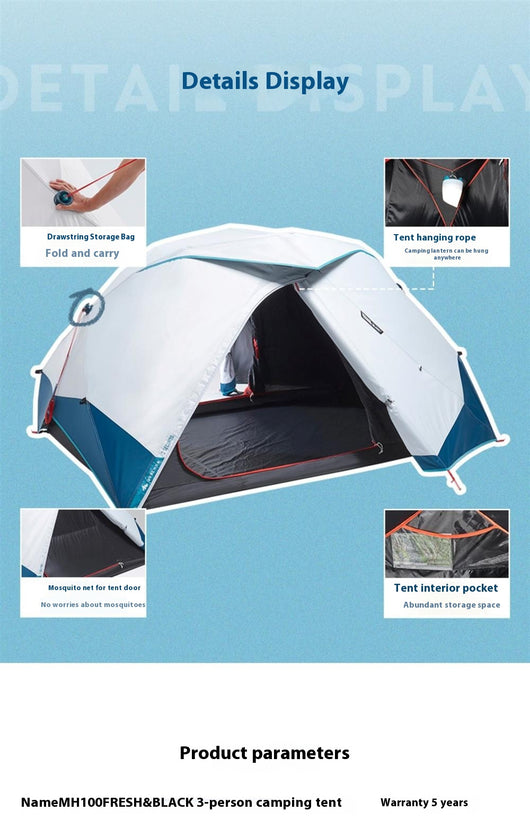 Tienda de Campaña Impermeable Reforzada para Camping - Image 15