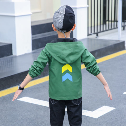 Abrigo Tipo Trench Infantil con Estampado de Letras - Image 2