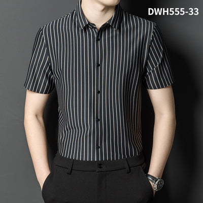 Camisa Manga Corta Ice Silk Sin Costuras para Hombre - Image 25