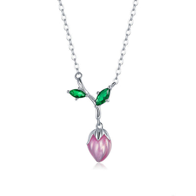 Conjunto de Collar y Aretes Flor Botánica - Image 3