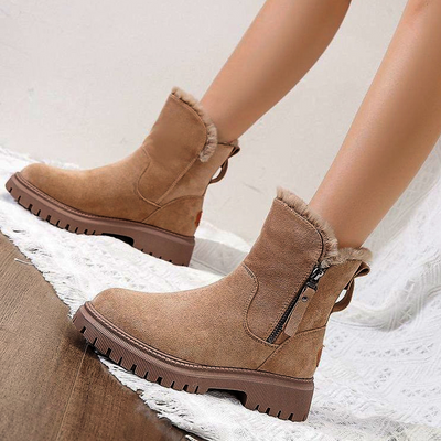Botas de Invierno Impermeables Mujer - Gamuza Sintética con Suela Antideslizante - Image 23