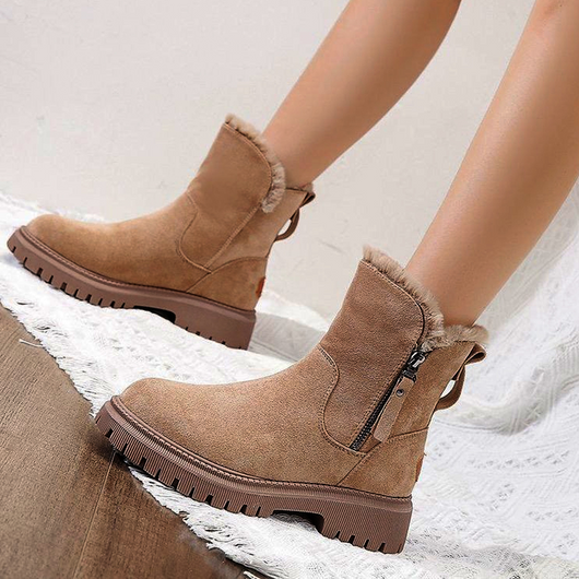 Botas de Invierno Impermeables Mujer - Gamuza Sintética con Suela Antideslizante - Image 23