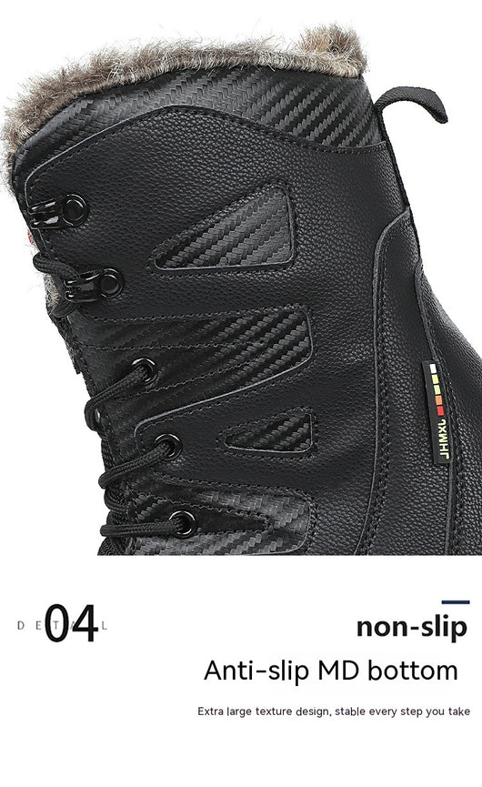 Botas de Invierno Forradas en Algodón con Forro Polar - Caña Alta Cálidas - Image 17