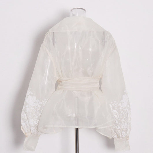 Blusa Vintage Estilo Francés Elegante para Mujer - Image 3