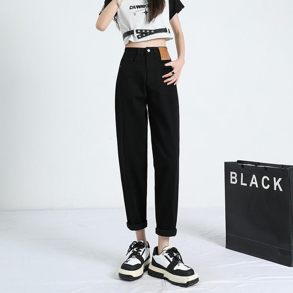 Jeans Talle Alto Rectos Harem para Mujer