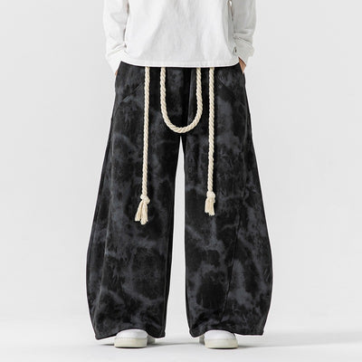 Pantalones de Buzo Talla Grande Tie-Dye Estilo Japonés-Hong Kong - Image 8