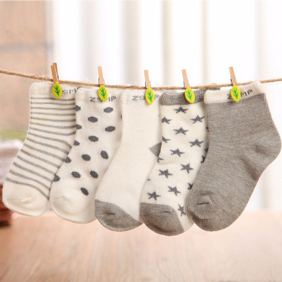 Calcetines de Bebé de Algodón Transpirable y Absorbentes de Sudor
