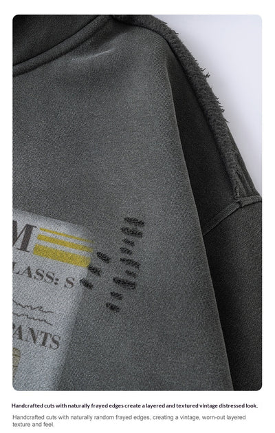 Sudadera Estilo Cardigan con Cierre y Diseño Roto - Image 24