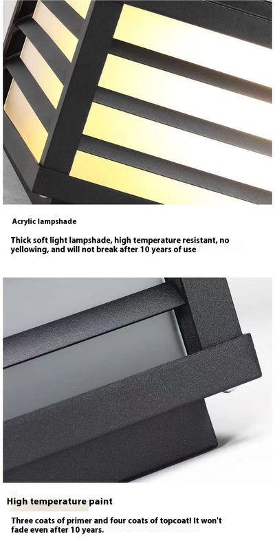 Lámpara de Pilar Exterior Impermeable para Jardín - Image 11