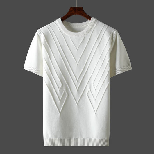 Camiseta Casual Slim Fit Cuello Redondo Hombre - Image 7