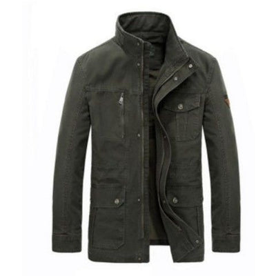 Chaqueta Casual Hombre Cuello Mao Bolsillos Múltiples - Image 7