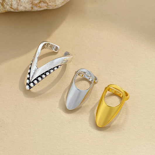 Juego de Anillos de Uñas con Temperamento Elegante para Mujer - Image 12