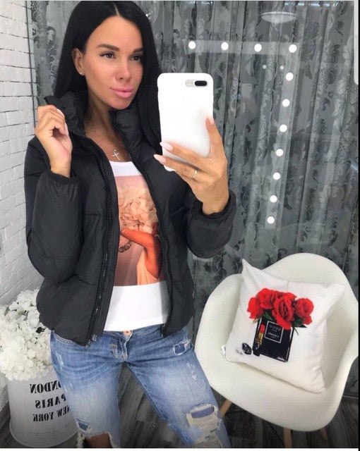 Abrigo Burbuja Oversized con Cuello Estándar