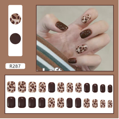 Uñas Postizas Decoradas Adhesivas - Diseño Profesional Listo para Usar - Image 43