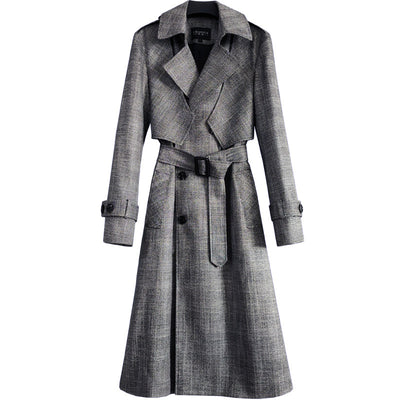 Gabardina Larga Elegante Hasta la Rodilla - Image 7
