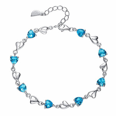 Pulsera del Amor en Cristal Zircón y Amatista - Image 4